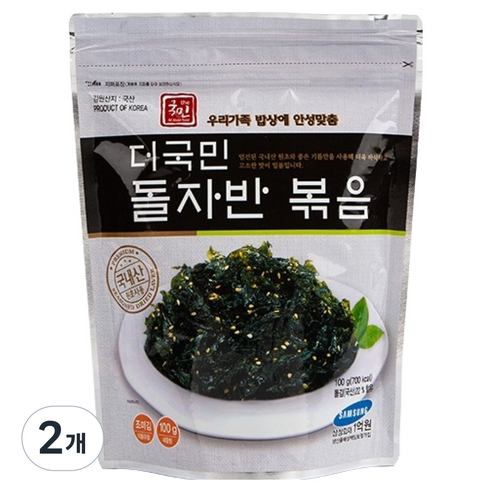 더국민 돌자반 볶음, 100g, 2개