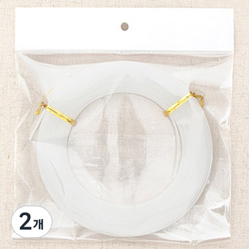 플라스틱 와이어 11mm, 반투명, 2개