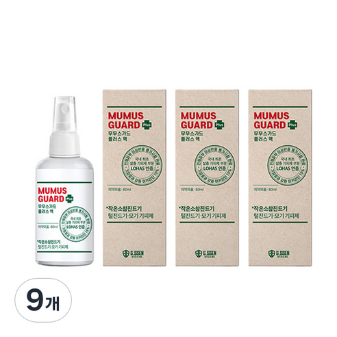 무무스가드 플러스 액, 80ml, 9개