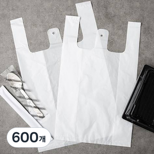 혜림봉투 HD 배달봉투 (24 + M6 펼친면 12 cm) x 40cm, 10L, 600개