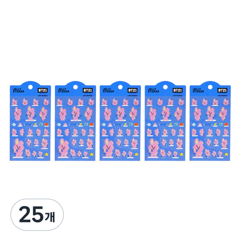 BT21 젤리 스티커 2탄, 쿠키, 25개