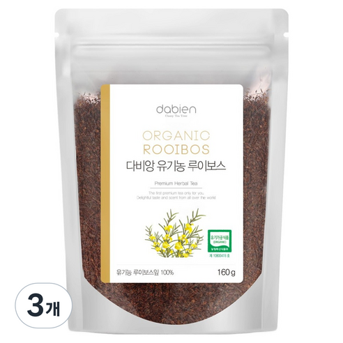 다비앙 유기농 루이보스 리필, 160g, 3개, 1개입