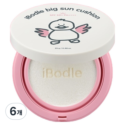아이보들 유아용 빅 선 쿠션 SPF50+ PA++++, 25g, 6개