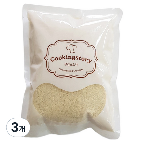 쿠킹스토리 아몬드 분말, 200g, 3개