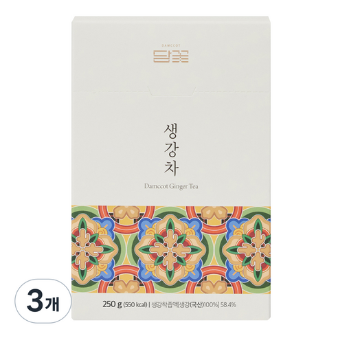 DAMCCOT 생강차 스틱형, 25g, 10개입, 3개