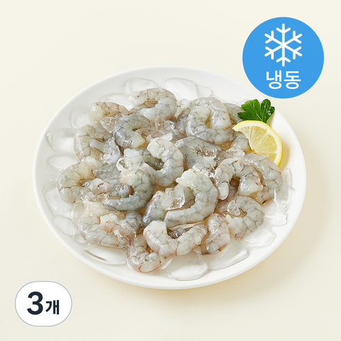 박상경새우 국내산 무항생제 인증 생새우살 (냉동), 200g, 3개