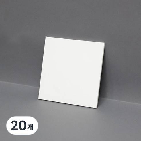 미니 케익 받침 무광 사각 15.5 x 15.5 x 0.5 cm, 화이트, 20개