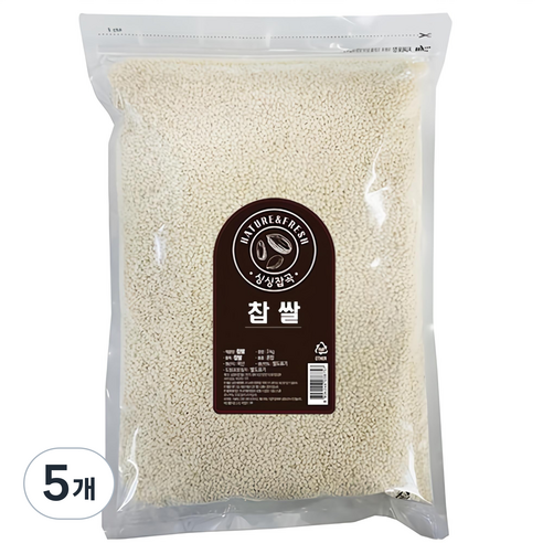 싱싱잡곡 찹쌀, 3kg, 5개