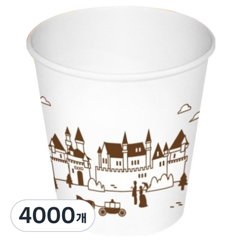 엑소 세븐데이즈 펄프 종이컵 180ml, 2000개, 2개