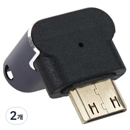 컴스 Mini HDMI 변환 젠더 2.1 8K 60Hz UHD 연장 MF 미니 꺾임, JA210, 2개