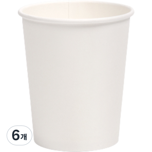 대경홈카페 무지 종이컵 300ml, 100개입, 6개