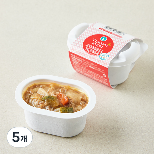 얌이밀 아기 반찬 포크 된장 덮밥 소스, 100g, 5개