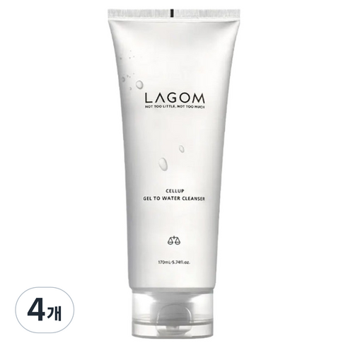 라곰 셀럽 젤 투 워터 클렌저, 170ml, 4개