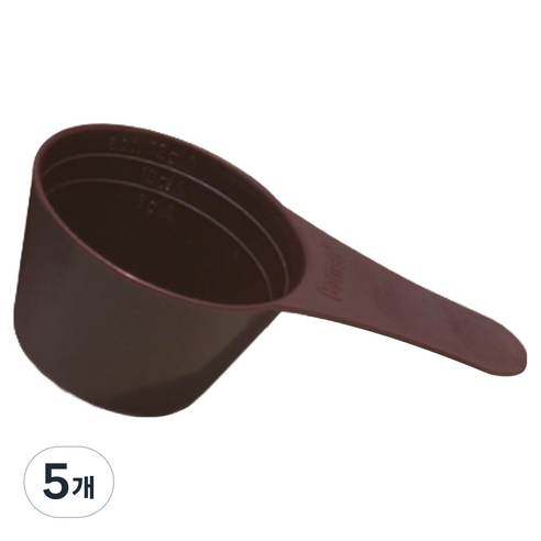코맥 커피 계량스푼 J1, 브라운, 5개