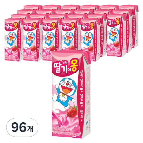 초코에몽 딸기에몽, 190ml, 96개