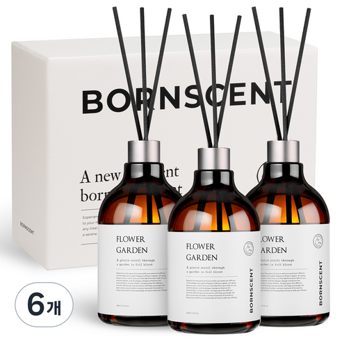 본센트 디퓨저, 플라워가든, 650ml, 6개
