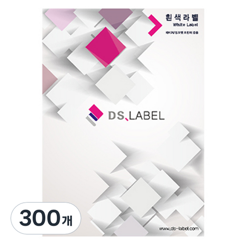 디에스라벨 레이저잉크젯 라벨지 흰색 DS3040, 40칸, 300개