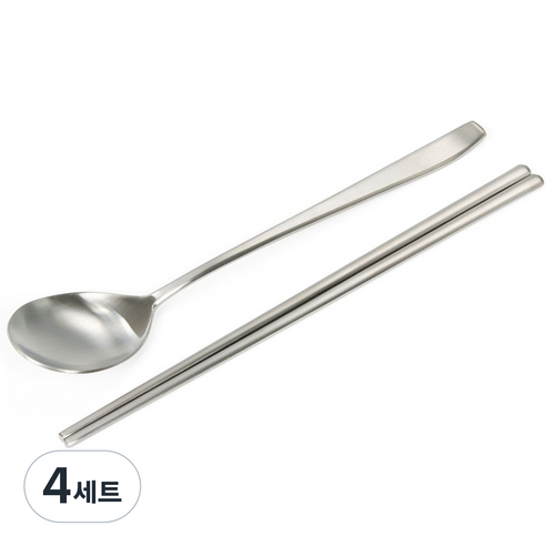 셰프라인 샤프 에펠 스텐 수저 세트, 숟가락 + 젓가락, 4세트