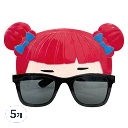 미미파티 인싸템 파티 안경 생일 셀프 촬영 소품 선글라스, 뿌까, 5개