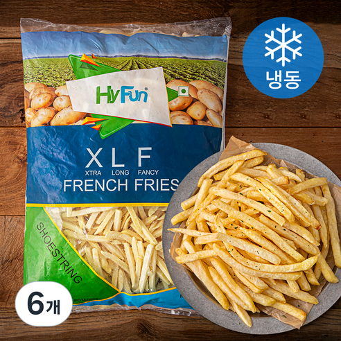 하이펀 XLF 슈스트링 감자 (냉동), 2kg, 6개