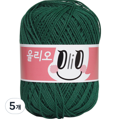 OliO yarna 뜨개실, 728 포레스트, 5개