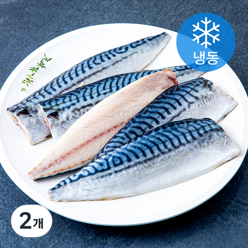 고등어청년 순살 고등어필렛 (냉동), 1kg(쪽 당 13..., 2개