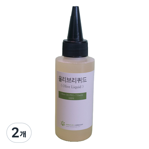 올리브리퀴드 만들기 DIY용 원료 100ml, 연한 노란색, 2개