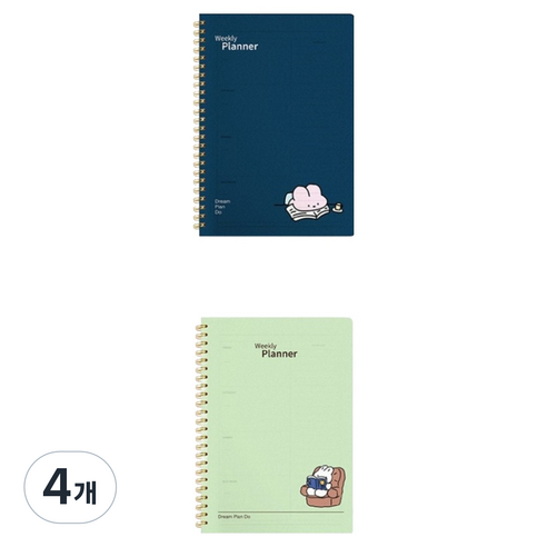 OXFORD 노트 PP 주간플래너 80p, 랜덤발송, 4개