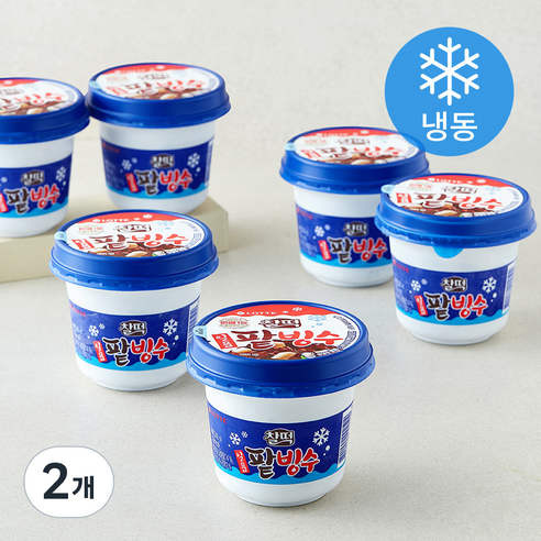 롯데웰푸드 찰떡 일품 팥빙수 (냉동), 240ml, 6개입, 2개