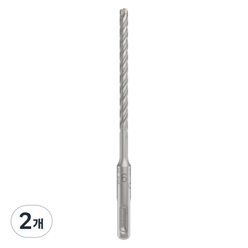 보쉬 PRO SDS Plus-5X 해머 드릴 비트 6 x 100 x 160 mm 2608833778, 2개