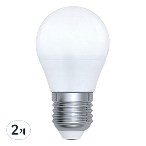 멜리빙 LED DO 전구 인지구 4W, 주광색, 2개