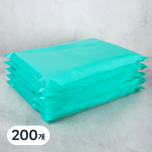 혜림봉투 HDPE 택배봉투 민트, 200개