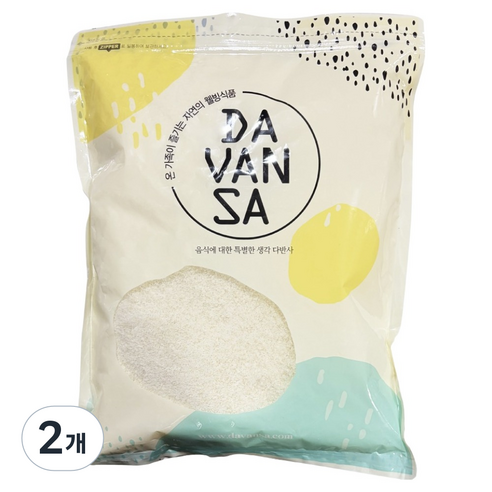 다맘 건조 코코넛 분말, 2개, 1kg