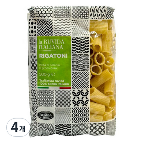 Pasta REGGIA La Ruvida 粗管麵, 500g, 4個 - 義大利麵 | 酷澎