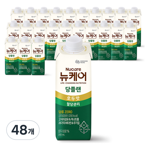 뉴케어당플랜 환자영양식 호두맛, 200ml, 48개