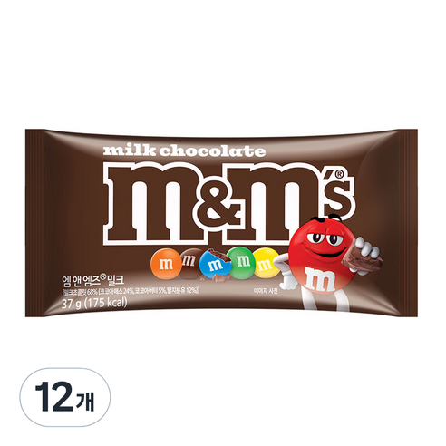엠앤엠즈 밀크, 37g, 12개