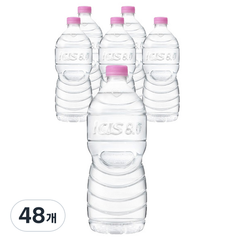 아이시스 8.0 무라벨 ECO 생수, 48개, 1L