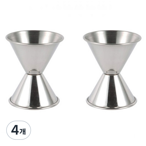 지거 1-1.5oz, 실버, 4개