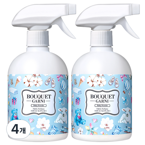 부케가르니 섬유탈취제 본품, 500ml, 4개