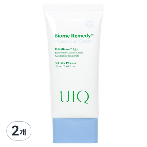 유이크 바이옴 레미디 수분 선크림 SPF50+ PA++++, 50ml, 2개