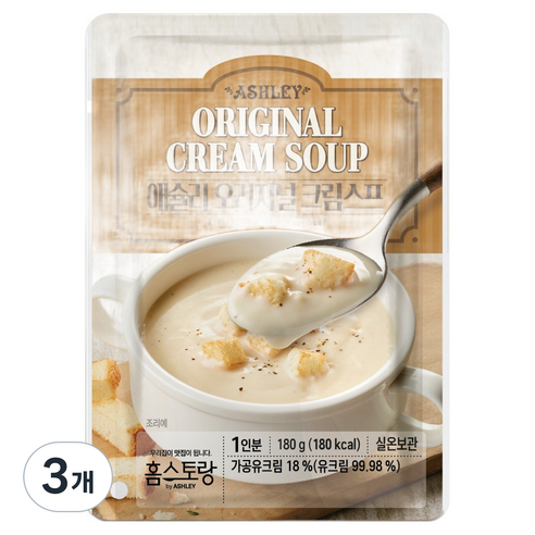 HOMESTAURANT 애슐리 오리지널 크림 스프 180g × 15개