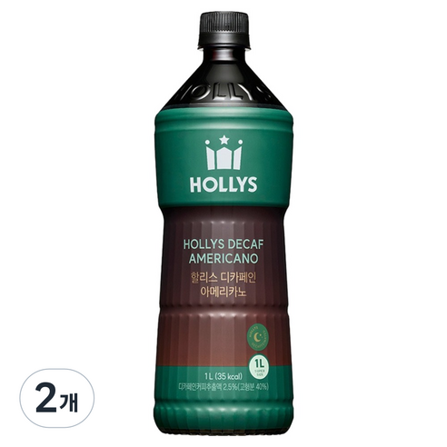 할리스 디카페인 아메리카노, 1L, 2개