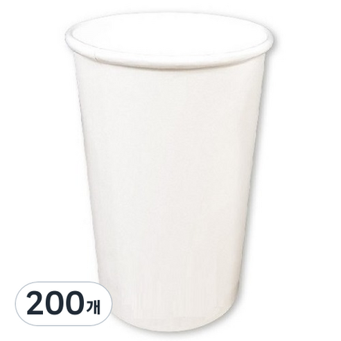 이로울생활 테이크아웃 무인쇄 종이컵 480ml, 200개, 1개입