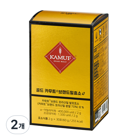 그레인온 골드 카무트 브랜드밀 효소G 30p, 60g, 2개
