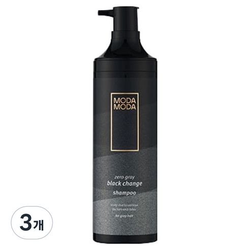 모다모다 제로 그레이 블랙 체인지 샴푸 R, 3개, 300g
