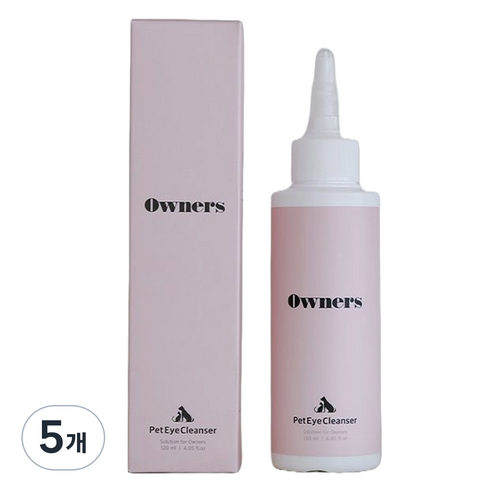 오너스 반려동물 아이 클렌저, 120ml, 5개