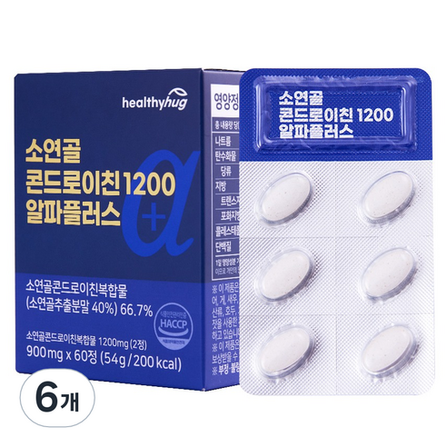 헬씨허그 소연골 콘드로이친 1200 알파 플러스, 60정, 6개
