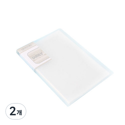 클로이스 A5 클리어파일 20p, 화이트, 2개