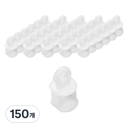 더원홈데코 커튼레일 룰러 1.2 x 2.3 cm, 화이트, 150개