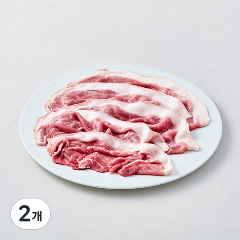 도드람한돈 무항생제 인증 미박 뒷다리 불고기용 (냉장), 2개, 500g
